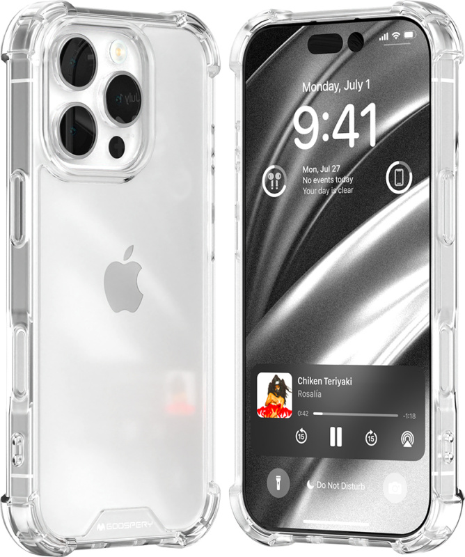 Mercury Ochranný kryt na iPhone 16 Pro - Mercury, SuperProtect Transparent