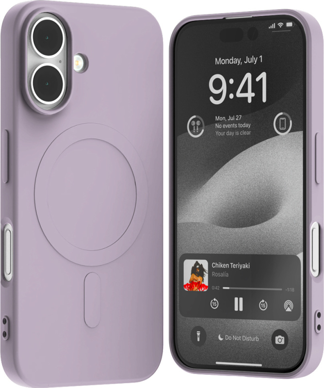 Mercury Ochranný kryt na iPhone 16 - Mercury, SemiSilicon MagSafe Purple