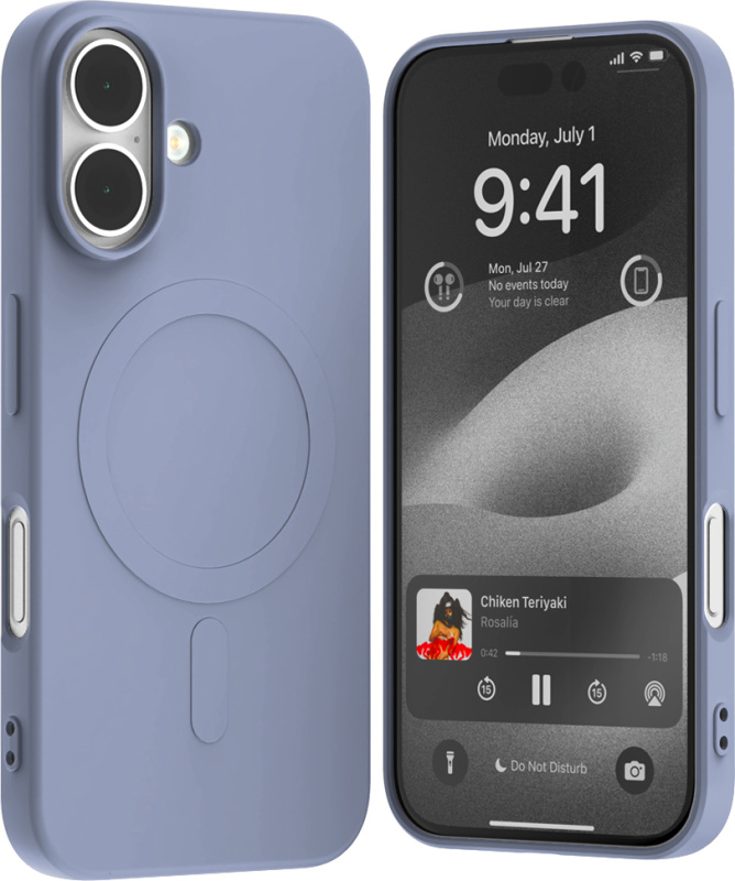 Mercury Ochranný kryt na iPhone 16 - Mercury, SemiSilicon MagSafe Lavender