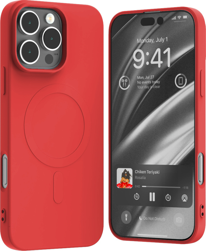 Mercury Ochranný kryt na iPhone 16 Pro MAX - Mercury, SemiSilicon MagSafe Red