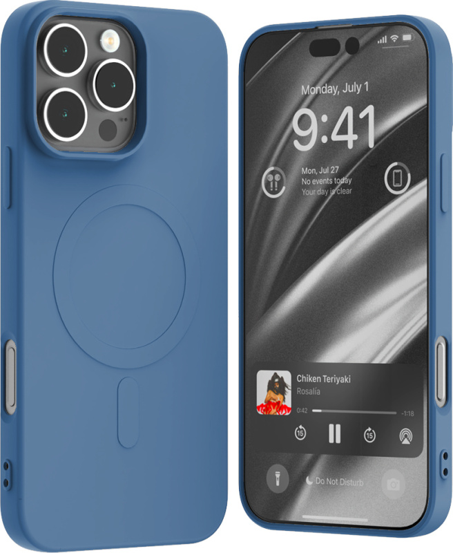 Mercury Ochranný kryt na iPhone 16 Pro MAX - Mercury, SemiSilicon MagSafe Blue