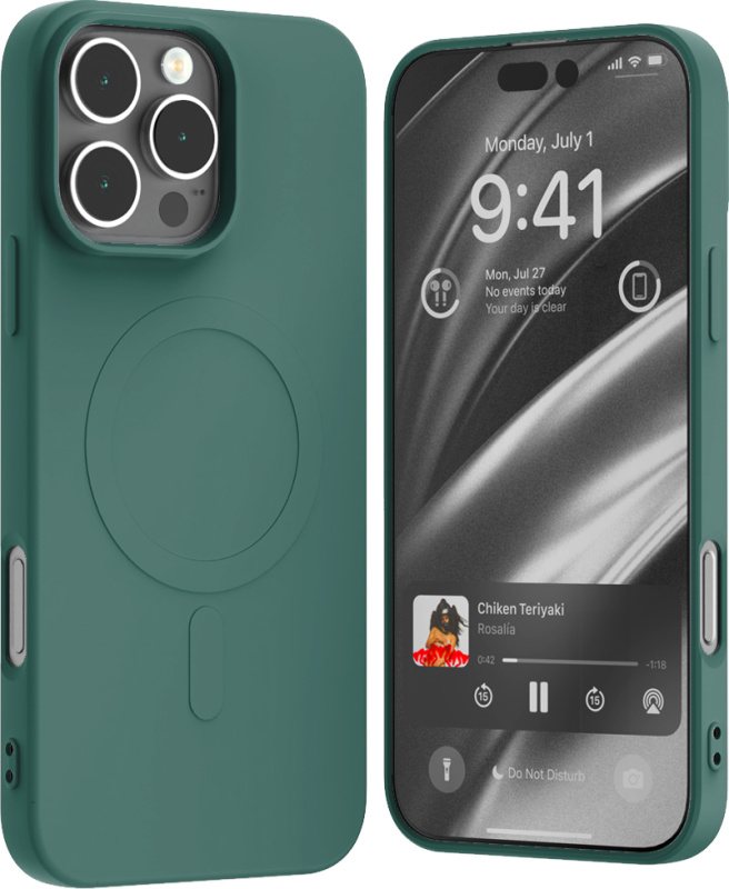 Mercury Ochranný kryt na iPhone 16 Pro MAX - Mercury, SemiSilicon MagSafe Green