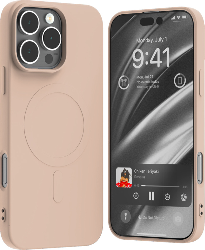 Mercury Ochranný kryt na iPhone 16 Pro MAX - Mercury, SemiSilicon MagSafe Pink Sand