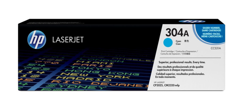 Toner HP CC531A - azurový