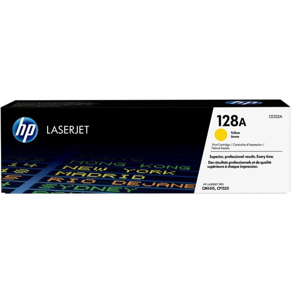 Kazeta tonerová HP CE322A/128A, žlutá