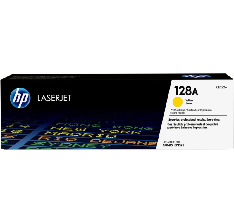 Kazeta tonerová HP CE322A/128A, žlutá