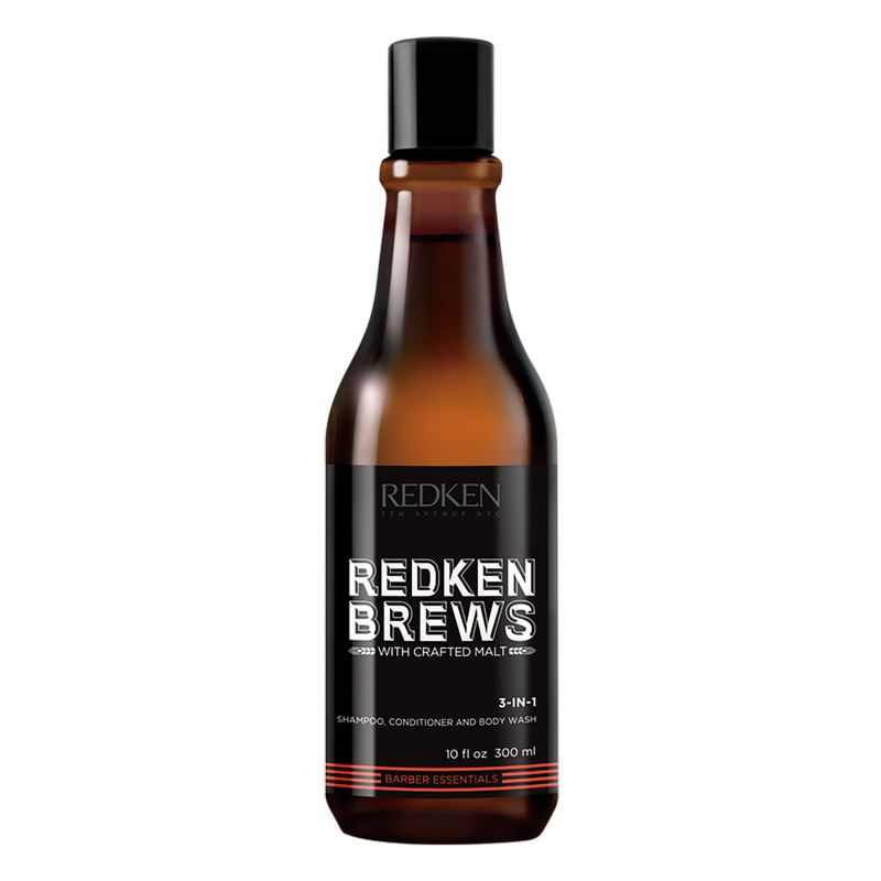 Redken Brews 3 v 1 šampon, kondicionér a sprchový gel 300 ml