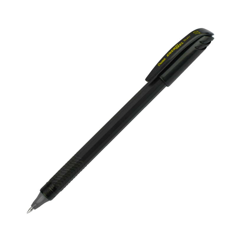 Gelový roller Pentel Energel s víčkem - 0,7 mm, černý