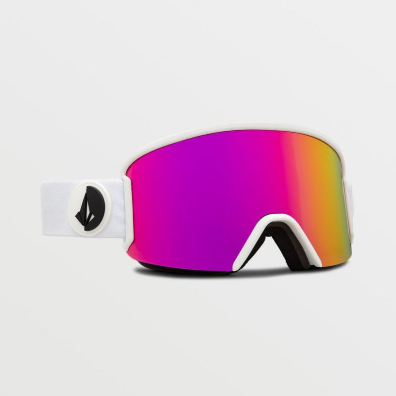 Snowboardové brýle Volcom Garden Matte White/Pink Chrome s UV ochranou růžové (VG0122101) jedna velikost