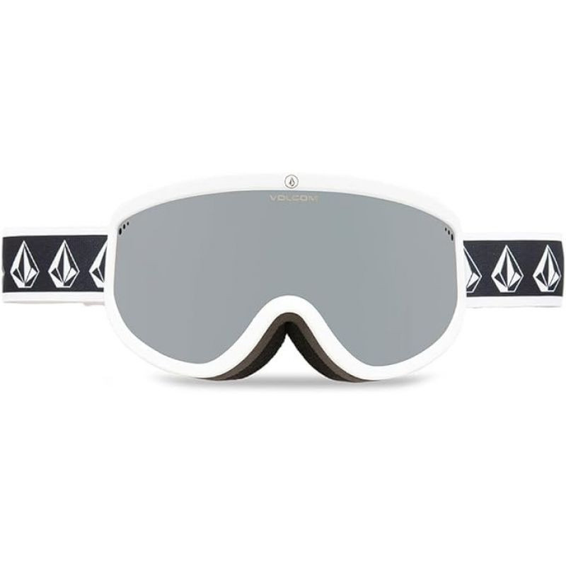 Snowboardové brýle Volcom FOOTPRINTS WHITE RERUN/SILVER CHROME silver mirrors (VG0622316) jedna velikost