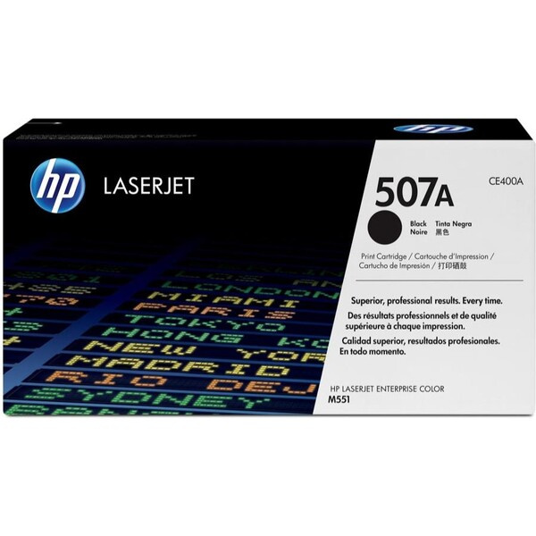 Kazeta tonerová HP CE400A/507A, černá