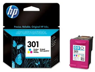 HP - cartridge CH562EE, color č. 301 (barevná) pro inkoustové tiskárny