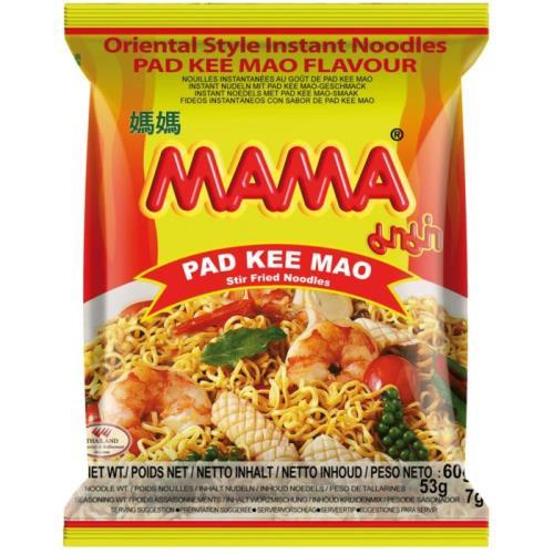MAMA instantnínudle cup s příchutí pad kee mao 60g