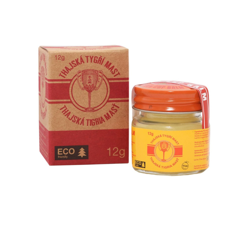 Thajská tygří mast Golden Cup balm 12 g