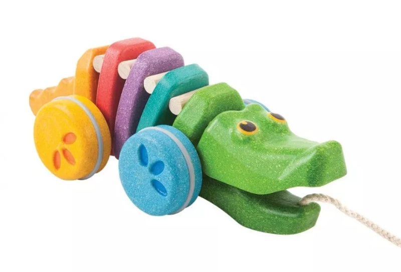 Tančící krokodýl - duhový Montessori