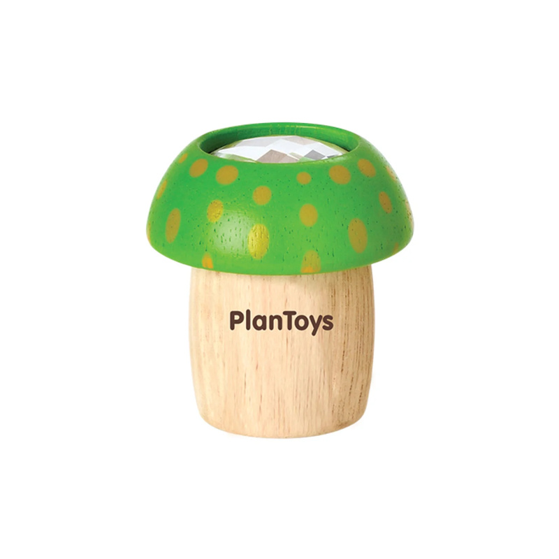 PlanToys Kaleidoskop houbička - zelená Montessori