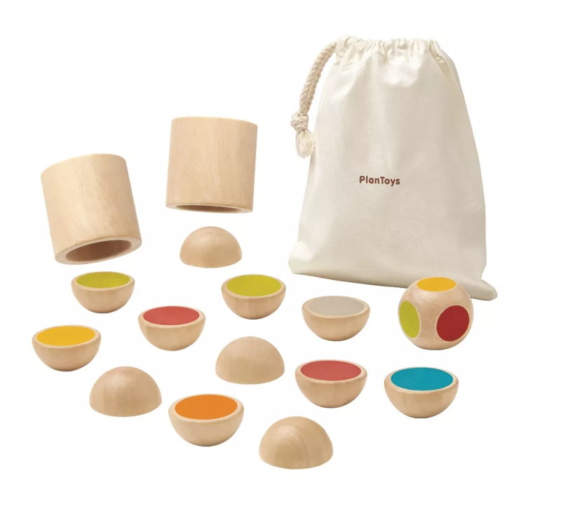 Pexeso půlkulaté Montessori