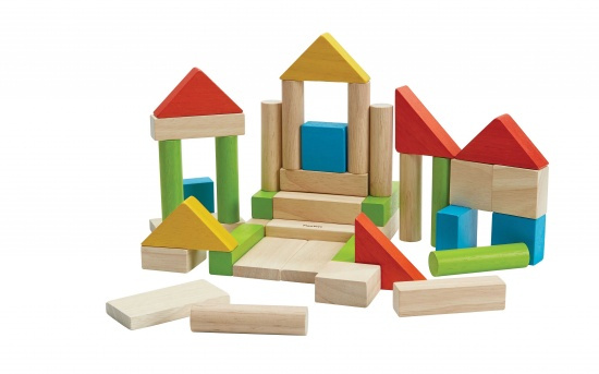 Barevné kostky - 40 ks Montessori