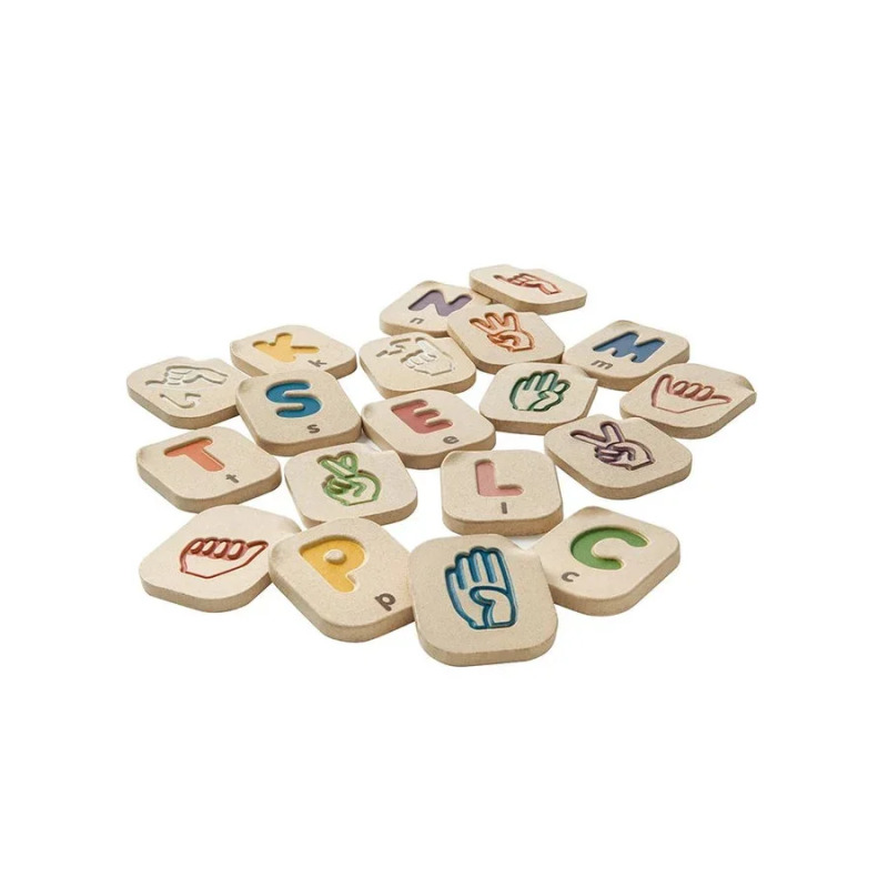 PlanToys Znaková abeceda Montessori