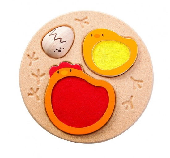 Puzzle - Životní cyklus kuřete Montessori