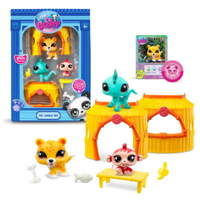 Abacusspiele Littlest pet shop zvířátka 3 ks Džungle