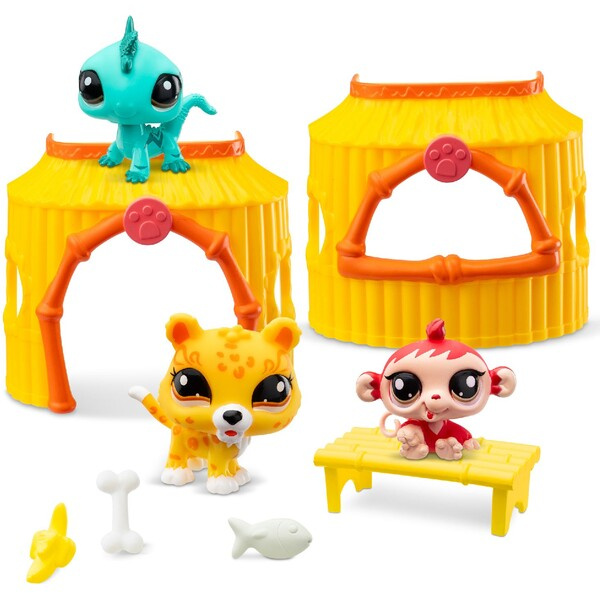 Abacusspiele Littlest pet shop zvířátka 3 ks Džungle