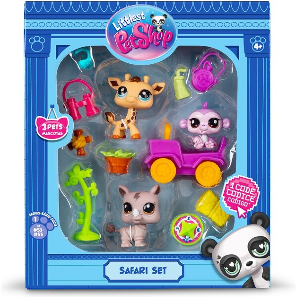 Littlest pet shop zvířátka Safari 3 ks BF00524