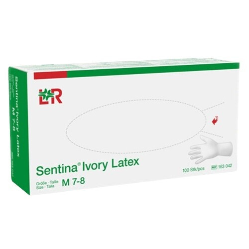 Sentina Ivory latex vel. M rukavice vyšetřovací 100 ks