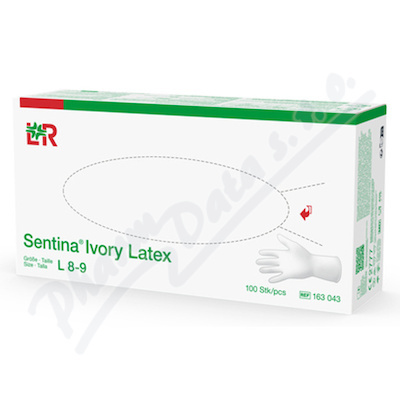 Sentina Ivory latex vel. L rukavice vyšetřovací 100 ks