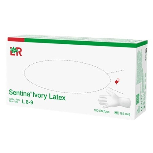 Sentina Ivory latex vel. L rukavice vyšetřovací 100 ks