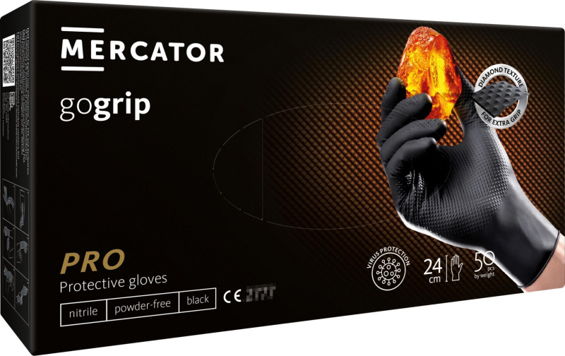 Rukavice Mecator Gogrip - černé, vel. XL