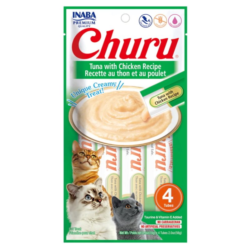 Churu Cat Purée Tuna with Chicken 4x14g