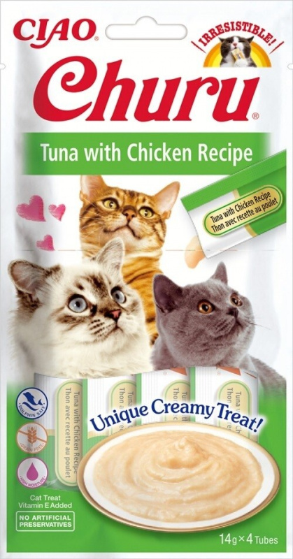 Churu Cat Purée Tuna with Chicken 4x14g