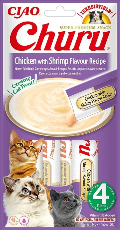 Churu Cat Chicken with Shrimp Flavour Recipe 4x14g