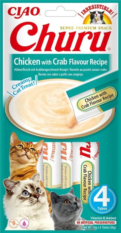 Churu Cat Chicken with Crab Flavour Recipe 4x14g