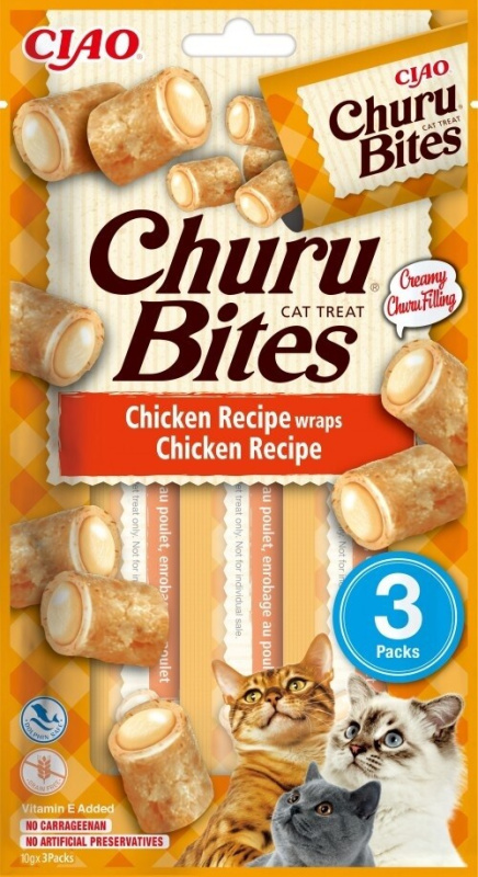 Pochoutka Churu Bites wraps kuře 3x10g