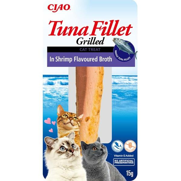 Churu Cat Tuna Fillet in Shrimp Flavoured Broth 15g