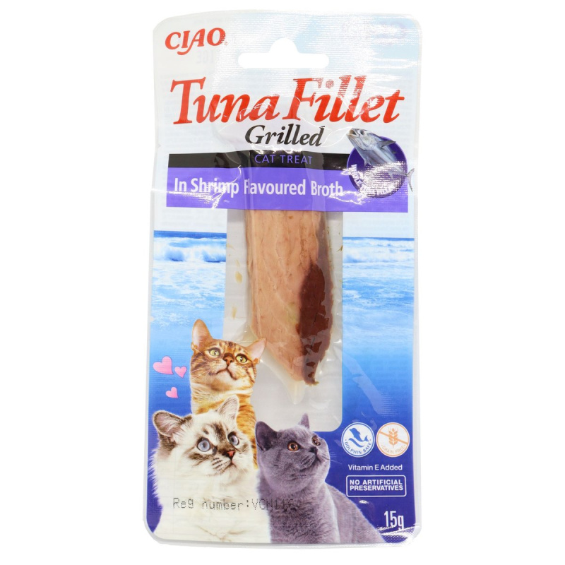Churu Cat Tuna Fillet in Shrimp Flavoured Broth 15g