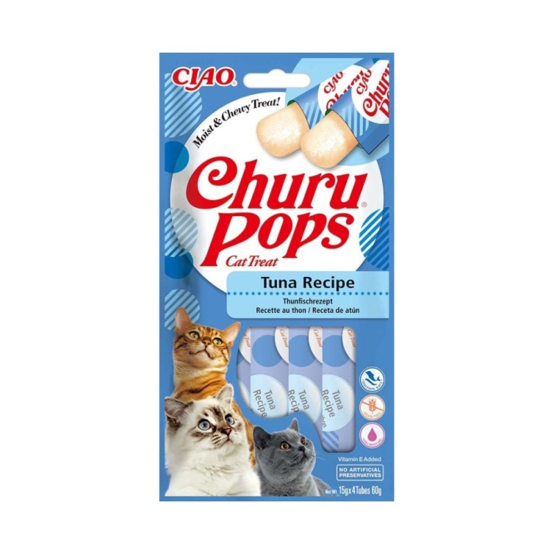 Pochoutka Churu Pops tuňák 4x15g