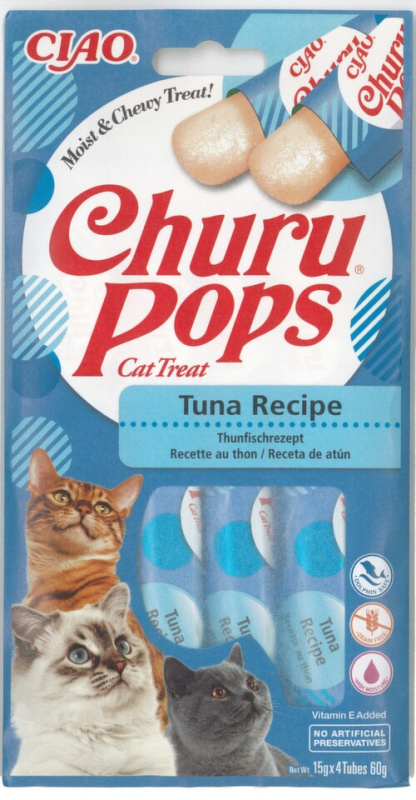 Pochoutka Churu Pops tuňák 4x15g