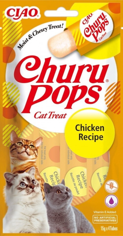 Pochoutka Churu Pops kuře 4x15g