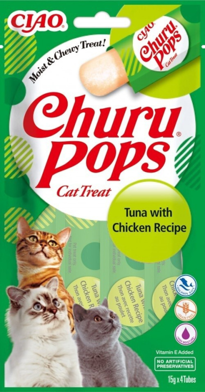 Churu Cat Pops Tuna with Chicken 4x15g