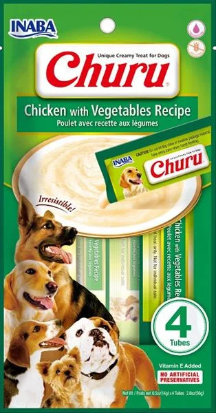Churu Dog Chicken with Vegetables 4x14g