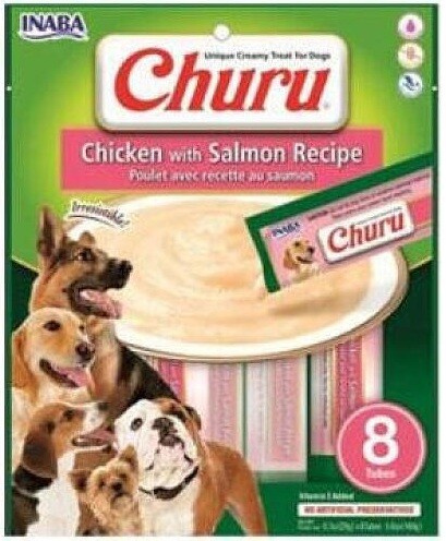 Churu dog snack kuře & losos 8x 20g