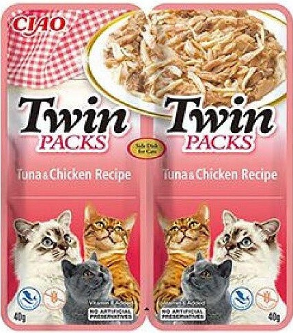 Churu Cat Twin Packs Tuna&Chicken in Broth 80g 
