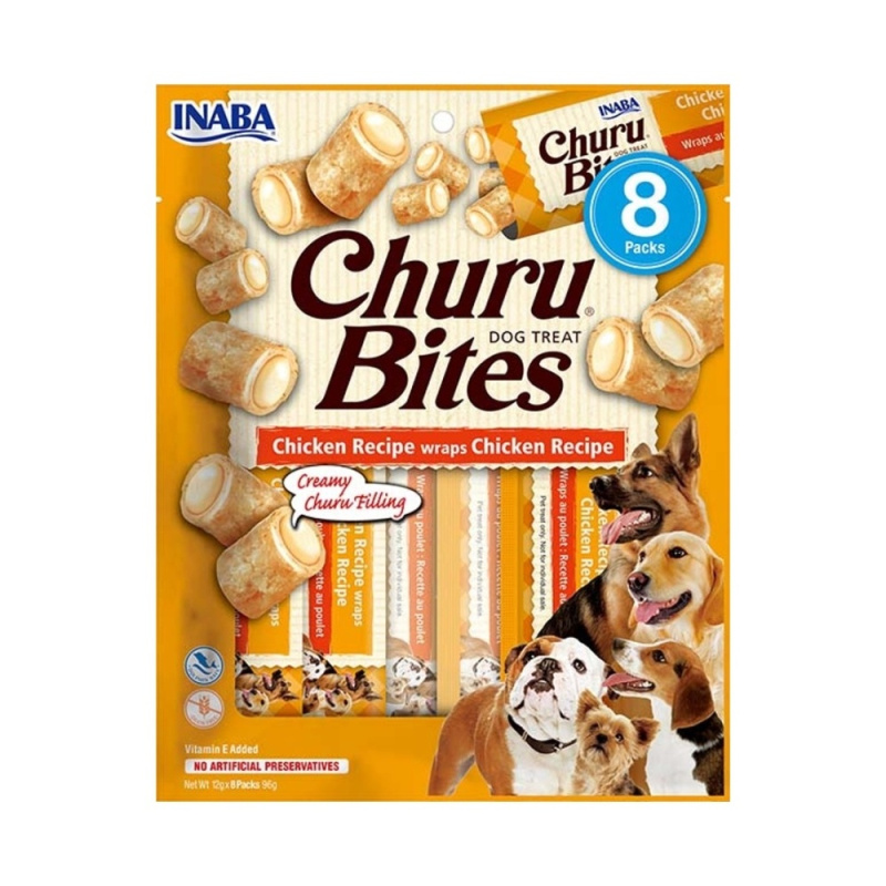 Churu Dog Bites Chicken wraps Chicken 8x12g