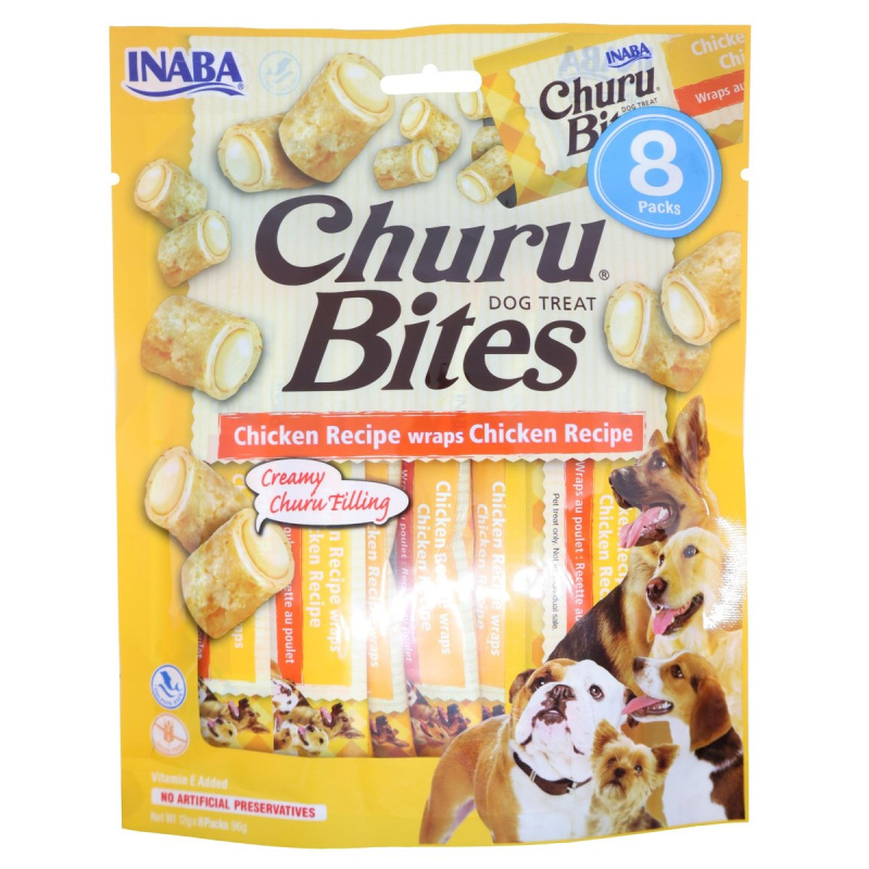 Churu Dog Bites Chicken wraps Chicken 8x12g