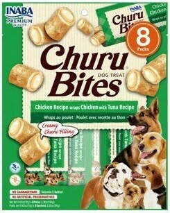 Churu Dog Bites Chicken wraps Chicken+Tuna 8x12g