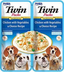 Churu Twin Packs dog kuře & zelenina, sýr 80g