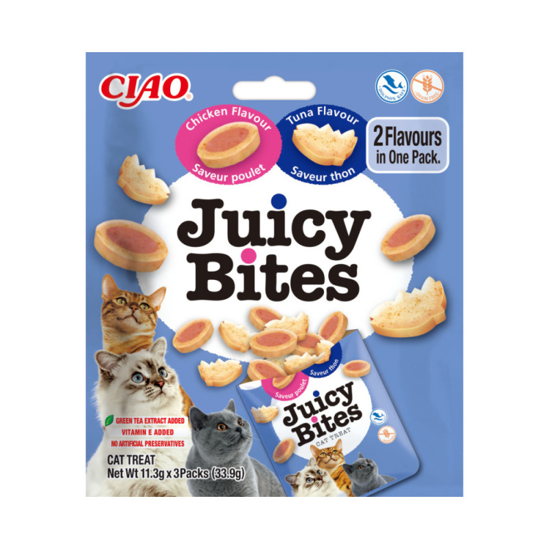 Churu Cat Juicy Bites Chicken&Tuna Flavor  3x11,3g